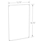 Azar Displays Metal Magnetic Board for Pegboard or Wall Mount 12.75"L x 18.75"H, PK2 900913-SLV - alternate 3